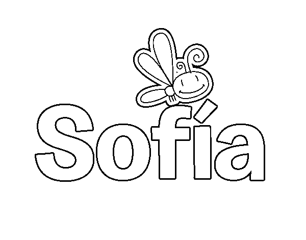 Dibujo de Sofia para Colorear - Dibujos - net, dibujos de A Partir Del Nombre Sofía, como dibujar A Partir Del Nombre Sofía paso a paso