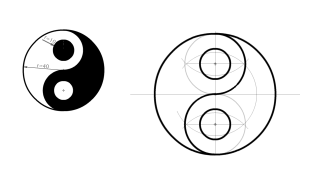 Trazado del Yin-Yang - papatus00, dibujos de Yin Yang, como dibujar Yin Yang paso a paso