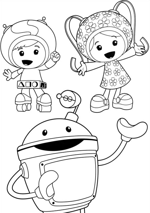 Imprimir dibujos para colorear – equipo Umizoomi  para niños y niñas, dibujos de Umizoomi, como dibujar Umizoomi paso a paso
