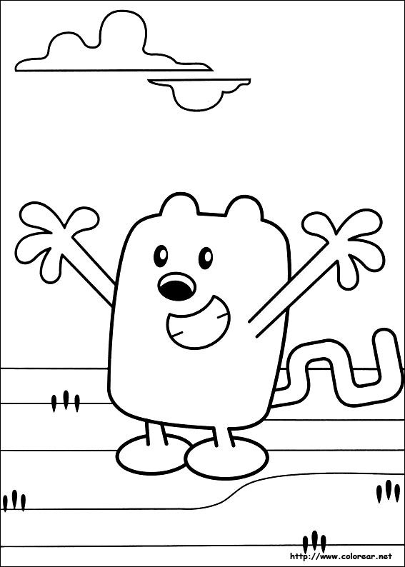 Dibujos para colorear de Wow Wow Wubbzy, dibujos de Wubbzy, como dibujar Wubbzy paso a paso