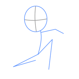 Cómo dibujar Spiderman: un marco simple de persona de palo
