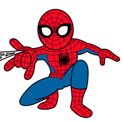 Cómo dibujar la imagen de dibujos animados de Spiderman