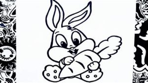 Dibujar A Bugs Bunny Bebe Paso a Paso Fácil