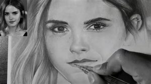 Dibuja A Emma Watson Paso a Paso Fácil