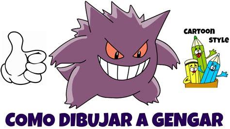 Cómo Dibujar A Gengar Paso a Paso Fácil