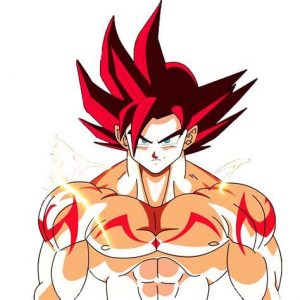 Cómo Dibuja A Goku Ssj Dios Rojo Paso a Paso Fácil