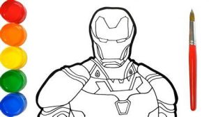 Cómo Dibujar A Iron Man Para Niños Fácil Paso a Paso