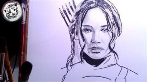 Cómo Dibuja A Katniss Everdeen Fácil Paso a Paso