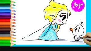 Cómo Dibuja A La Princesa Elsa Fácil Paso a Paso