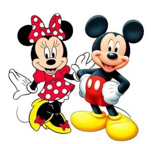 Cómo Dibujar A Minnie Y Mickey Juntos Paso a Paso Fácil