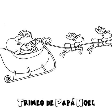 Dibuja A Papá Noel Con Su Trineo Y Sus Renos Paso a Paso Fácil
