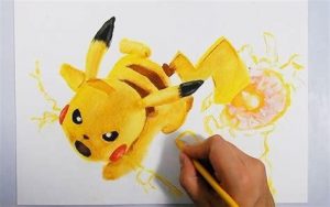 Cómo Dibujar A Pikachu En 3D Paso a Paso Fácil