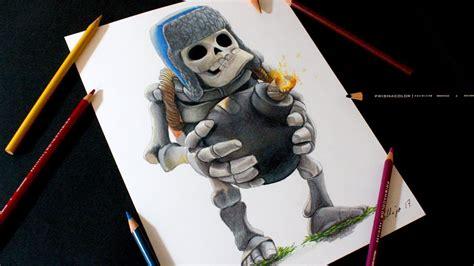 Dibujar Al Esqueleto Gigante De Clash Royale Paso a Paso Fácil