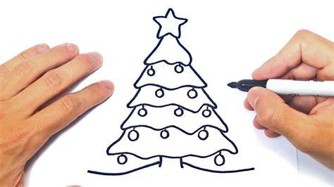 Cómo Dibujar Arbol De Navidad Fácil Paso a Paso