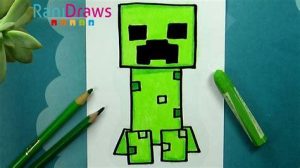 Cómo Dibujar Creeper De Minecraft Fácil Paso a Paso