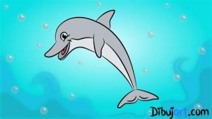 Cómo Dibujar Delfines Para Niños Fácil Paso a Paso