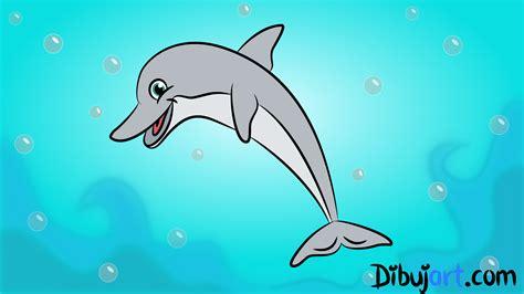 Cómo dibujar Delfines Para Niños 】 Paso a Paso Muy Fácil 2023 - Dibuja Fácil