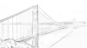 Cómo Dibuja El Golden Gate Fácil Paso a Paso