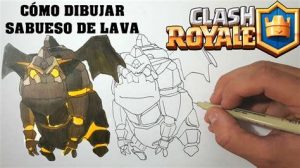 Cómo Dibujar El Sabueso De Lava De Clash Royale Fácil Paso a Paso