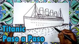 Dibujar El Titanic Para Niños Paso a Paso Fácil