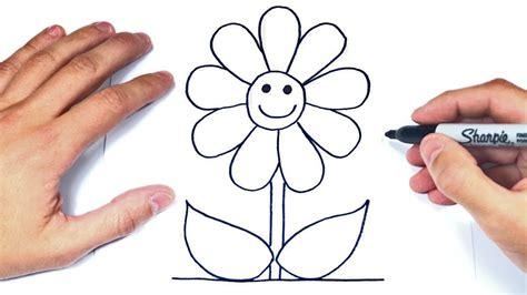 Cómo Dibujar Flores Bonitas Paso a Paso Fácil