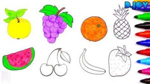 Dibuja Frutas Para Niños Fácil Paso a Paso