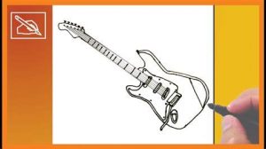 Dibujar Guitarras Electricas Fácil Paso a Paso