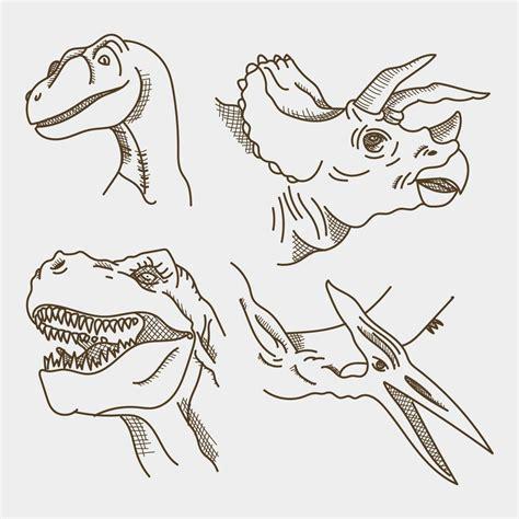 Cómo dibujar La Cara De Un Dinosaurio 】 Paso a Paso Muy Fácil 2023 - Dibuja  Fácil
