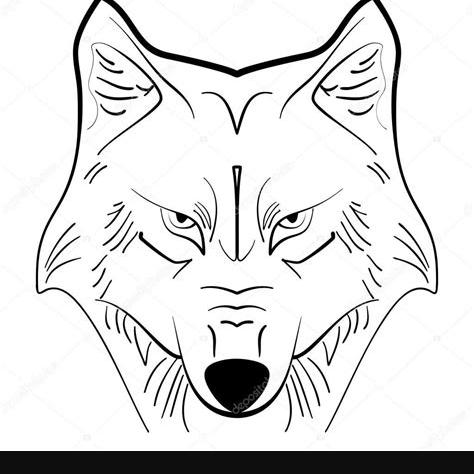  Detalle   imagen dibujos de caras de lobos