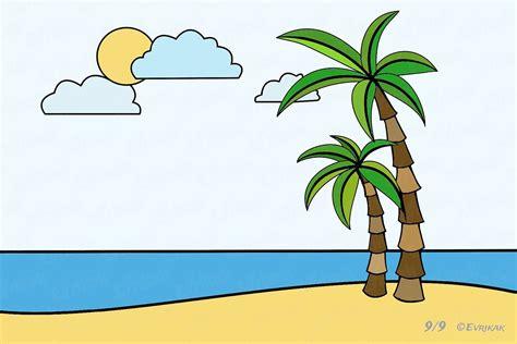Cómo dibujar La Playa 】 Paso a Paso Muy Fácil 2023 - Dibuja Fácil