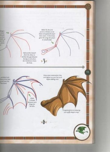 Cómo dibujar Las Alas De Un Dragon Paso a Paso Muy Fácil 2024 Dibuja Fácil