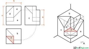 Cómo Dibuja Perspectiva Isometrica A Partir De Vistas Fácil Paso a Paso