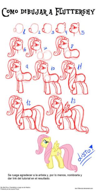 Cómo Dibuja Ponys Fácil Paso a Paso