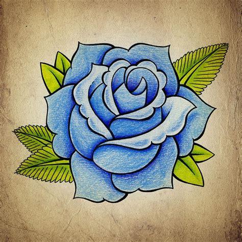 Dibujar Rosas Azules Paso a Paso Fácil