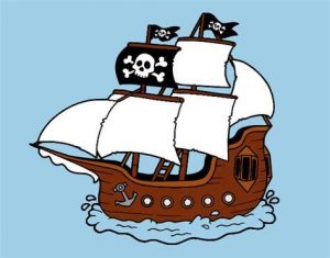 Cómo Dibuja Un Barco Pirata Infantil Fácil Paso a Paso
