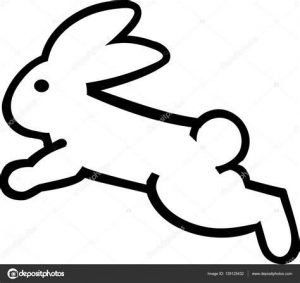 Cómo Dibujar Un Conejo Saltando Paso a Paso Fácil