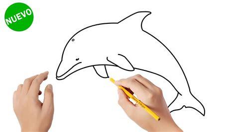 Cómo dibujar Un Delfin En El Mar 】 Paso a Paso Muy Fácil 2023 - Dibuja Fácil