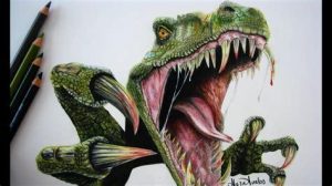 Cómo Dibujar Un Dinosaurio En 3D Fácil Paso a Paso