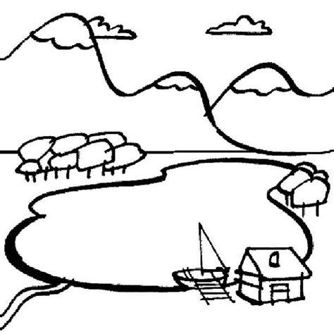 Cómo Dibuja Un Lago Para Niños Fácil Paso a Paso