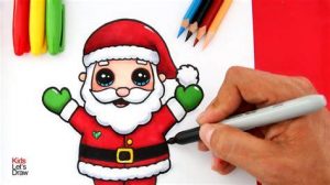 Dibujar Un Papa Noel Para Navidad Paso a Paso Fácil