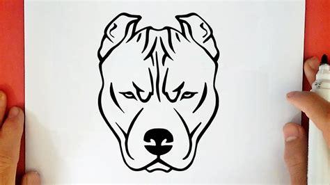 Dibujar Un Perro Pitbull Fácil Paso a Paso