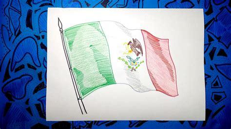 Cómo Dibuja Una Bandera De Mexico Paso a Paso Fácil