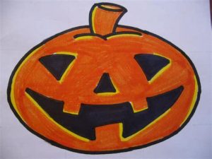 Dibuja Una Calabaza De Halloween En Papel Fácil Paso a Paso