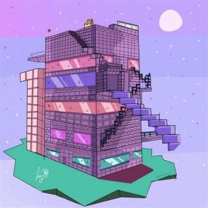 Cómo Dibujar Una Ciudad De Minecraft Paso a Paso Fácil