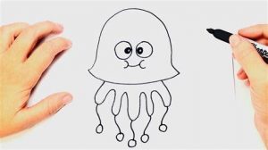 Dibuja Una Medusa Para Niños Paso a Paso Fácil