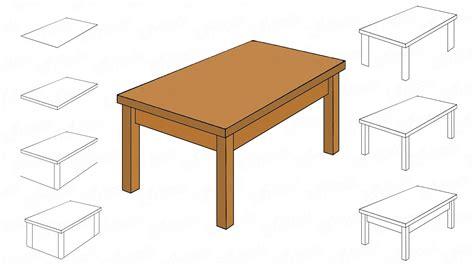 Cómo dibujar una Mesa - dibujo de una mesa paso a paso 