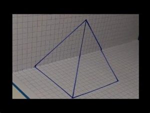 Dibujar Una Piramide En Papel Fácil Paso a Paso