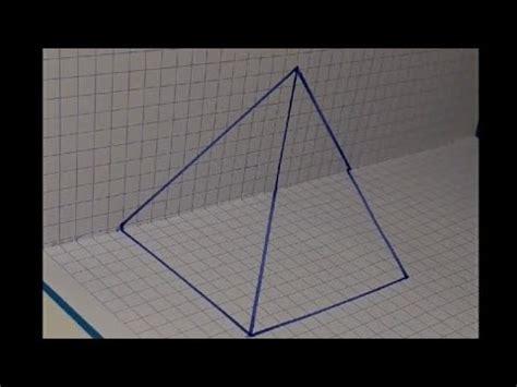 Dibujar Una Piramide En Papel Fácil Paso a Paso