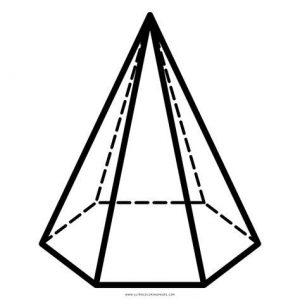 Dibuja Una Pirámide Hexagonal Paso a Paso Fácil