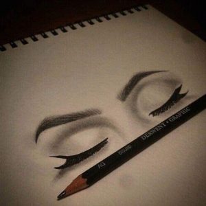 Cómo Dibuja Unos Ojos Cerrados Paso a Paso Fácil